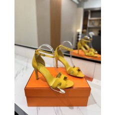 에르메스 클래식 팜 프린트 소가죽 여성 샌들 001-182257