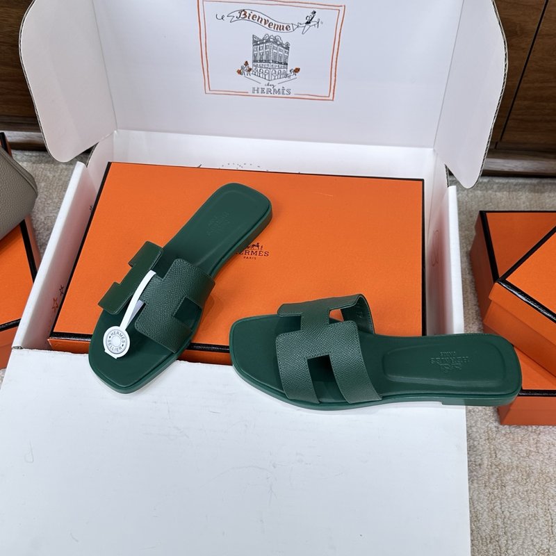 에르메스 H 슬리퍼 오란 샌들 시리즈 001-182273