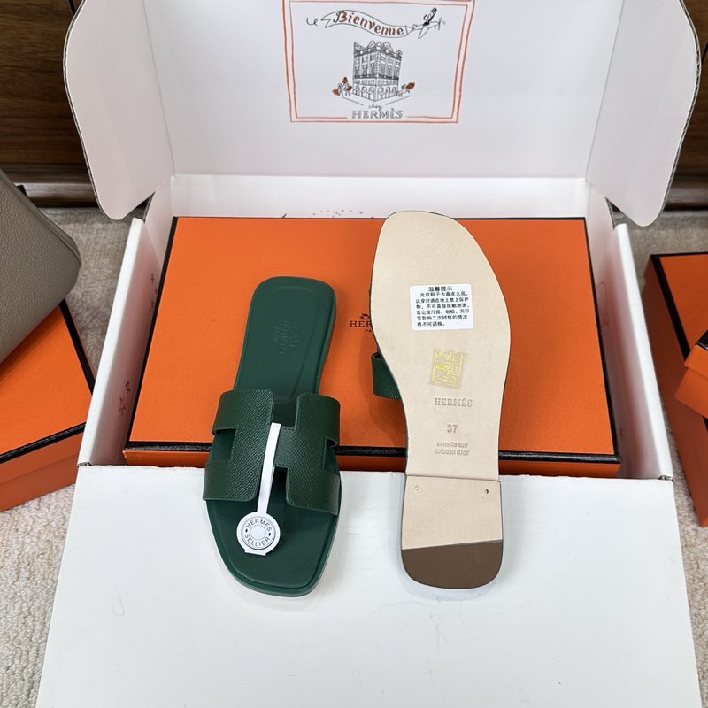 에르메스 H 슬리퍼 오란 샌들 시리즈 001-182273