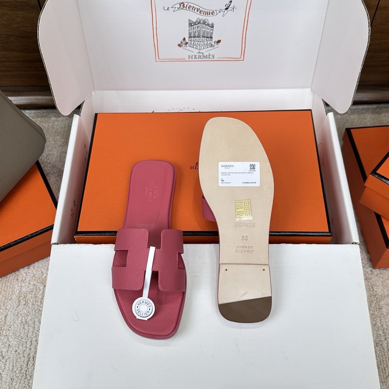 에르메스 H 슬리퍼 벨벳 샌들 001-182276