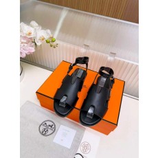 에르메스 H 버클 가죽 플랫슈즈 001-182306