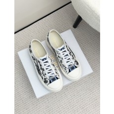 디올 3D 자수 패턴 캐주얼 슈즈 001-182368
