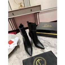 CL 첼시 트로피 부츠 블랙 카프스킨 하이힐 앵클부츠 001-182381