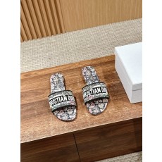 디올春夏新상 자수 가죽 슬리퍼 001-182406