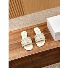 디올 봄여름 신상 자수 가죽 슬리퍼 001-182408