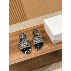 디올春夏新상 자수 가죽 슬리퍼 001-182412