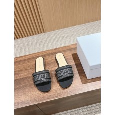 디올 봄여름 신상 자수 가죽 슬리퍼 001-182425