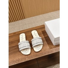 디올春夏新상 자수 가죽 플랫 샌들 001-182433