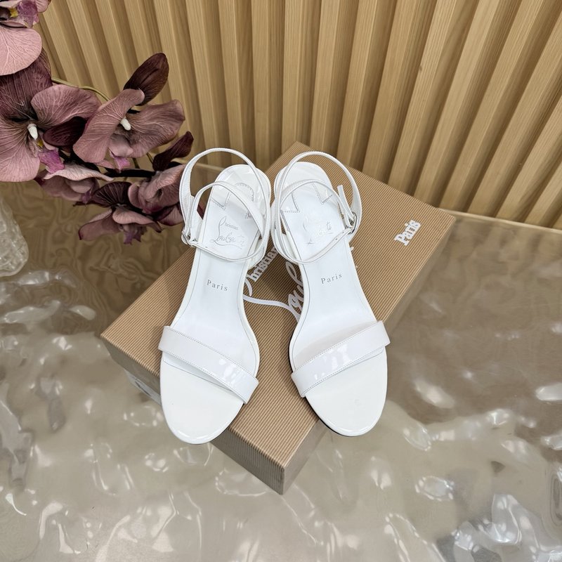레드솔 메탈 힐 장미 하이힐 001-182482