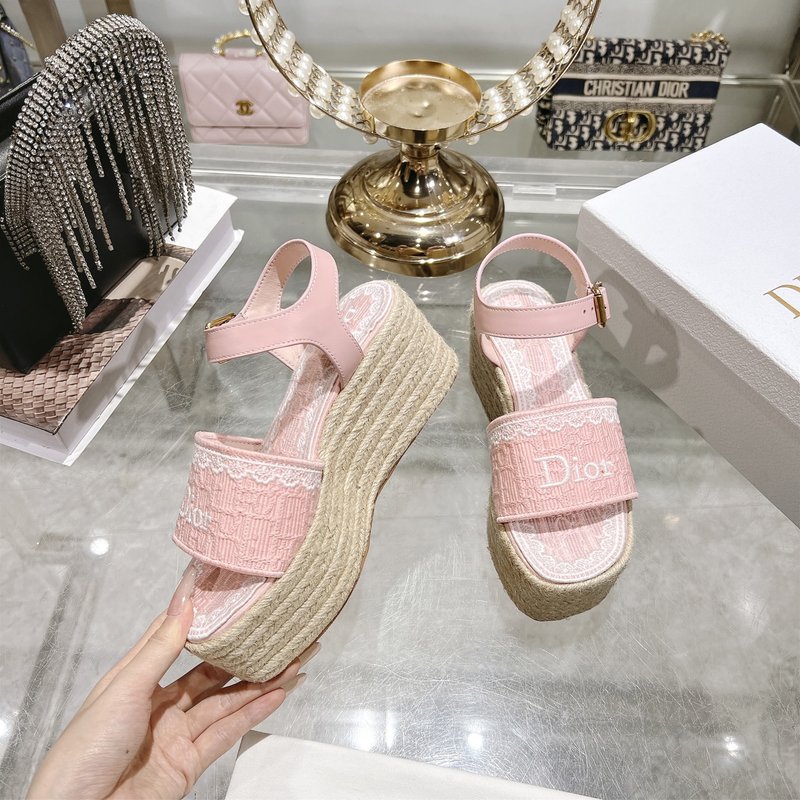 디올 에스파드리유 플랫폼 샌들 001-182490