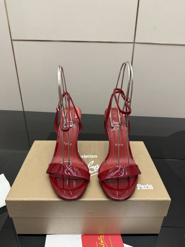 크리스찬 루부탱 레드솔 라인스톤 하이힐 001-182497
