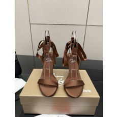 크리스찬 루부탱 실크 라인스톤 스트랩 힐 001-182504