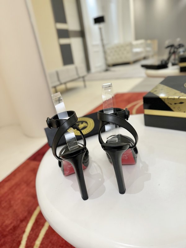 뾰족한 발가락 원 스트랩 플랫폼 하이힐 샌들 001-182521