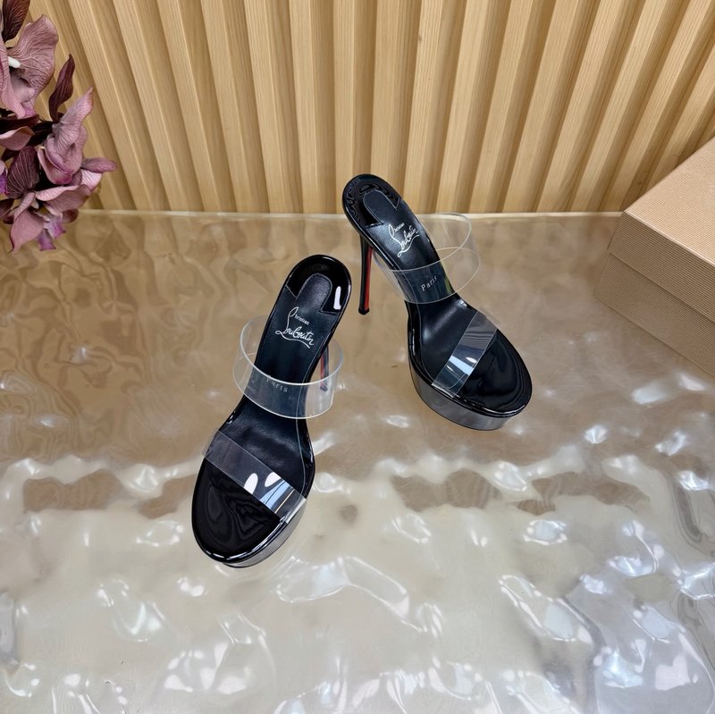 레드솔 장미 크리스탈 하이힐 001-182567