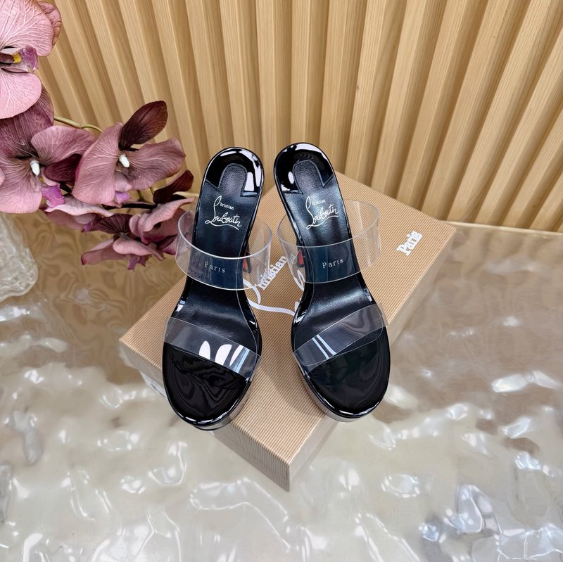 레드솔 장미 크리스탈 하이힐 001-182567