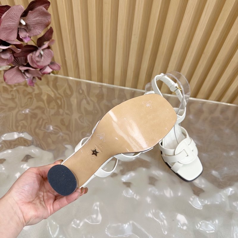 디올 알파벳 굽 두꺼운 샌들 001-182580