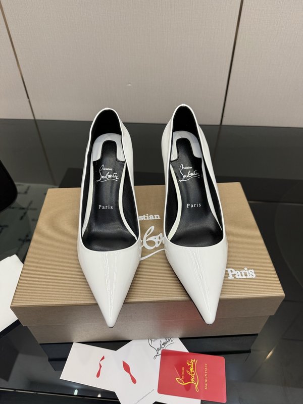 레드솔 뱀무늬 크리스탈 하이힐 001-182582