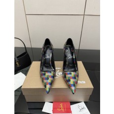 크리스찬 루부탱 레드솔 라인스톤 하이힐 001-182585