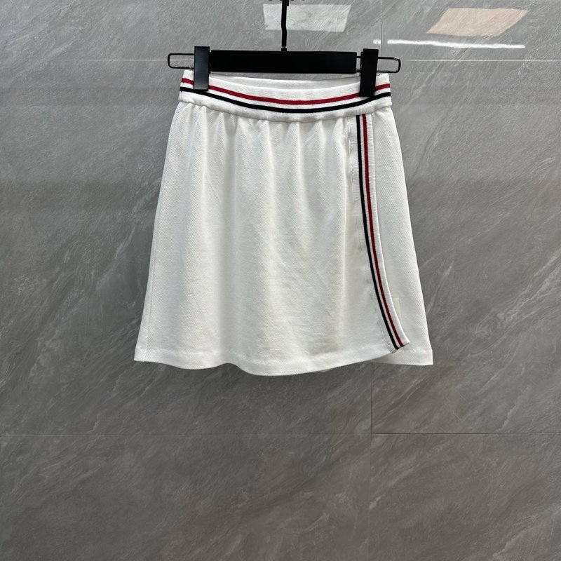 톰브라운 컬러 스트라이프 A 라인 미니스커트 001-182596