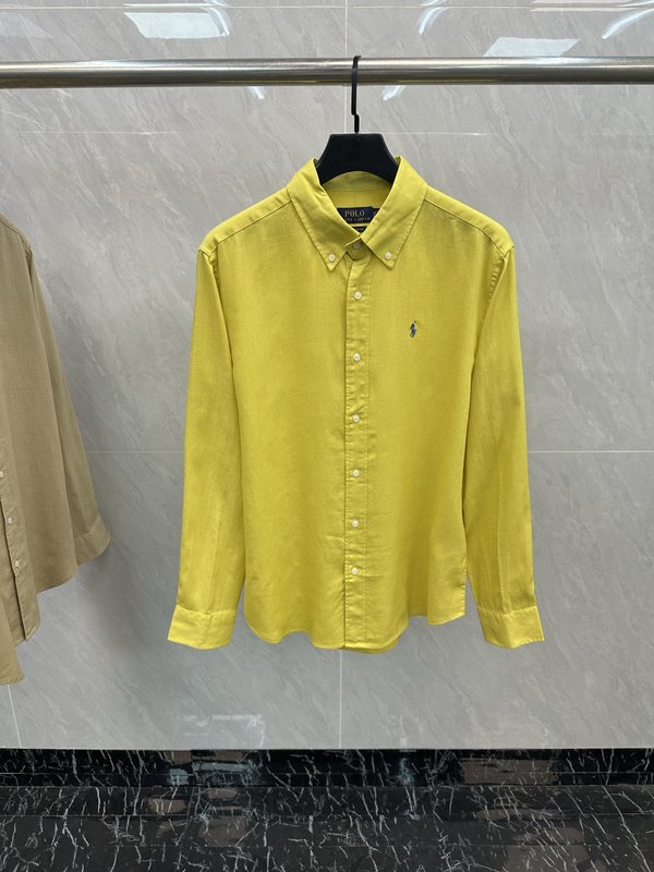 폴로 랄프 로렌 클래식 리넨 긴팔 셔츠 001-182598