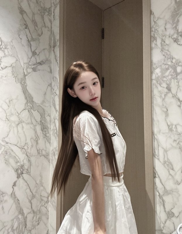 미우미우 스타일 레이스 짧은 흰 셔츠 001-182635
