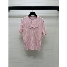 미우미우 칼라 리본 니트 반팔 001-182855