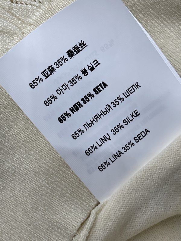 미우미우 칼라 리본 레이스 니트 반팔 001-182857