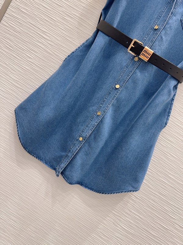 미우미우 데님 원피스 001-182896