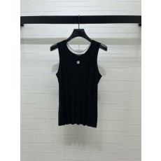 샤넬 세로 니트 라운드넥 조끼 001-182988
