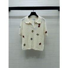 샤넬 봄여름 오픈워크 니트 반팔 001-183006