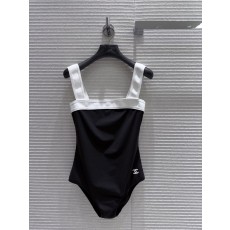 샤넬 블랙 앤 화이트 원피스 수영복 001-183043