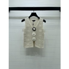 샤넬 오픈워크 니트 조끼 001-183080