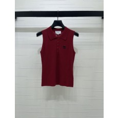 플러핏 실크 울 니트 조끼 001-183091