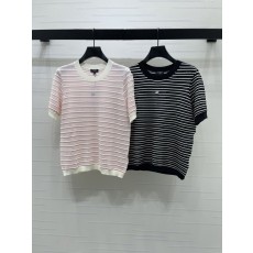 샤넬 스트라이프 라운드 니트 반팔 001-183113
