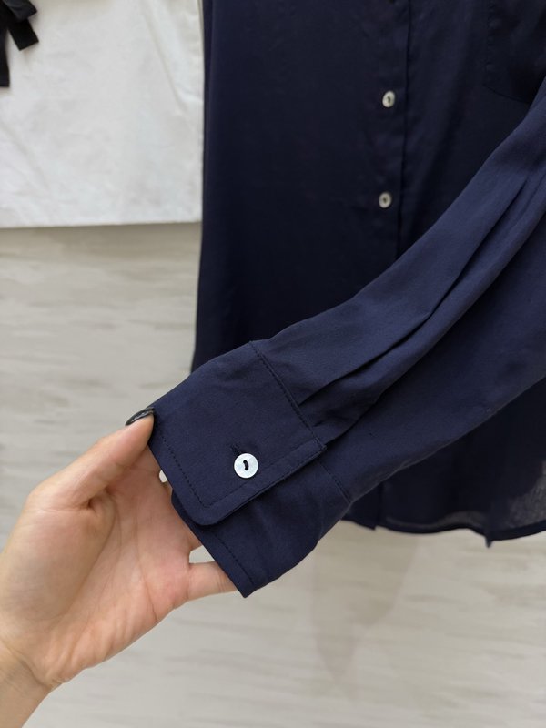 샤넬 스타일 루즈핏 린넨 셔츠 001-183152
