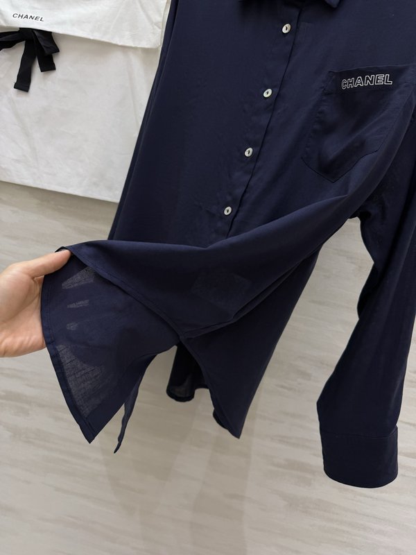 샤넬 스타일 루즈핏 린넨 셔츠 001-183152