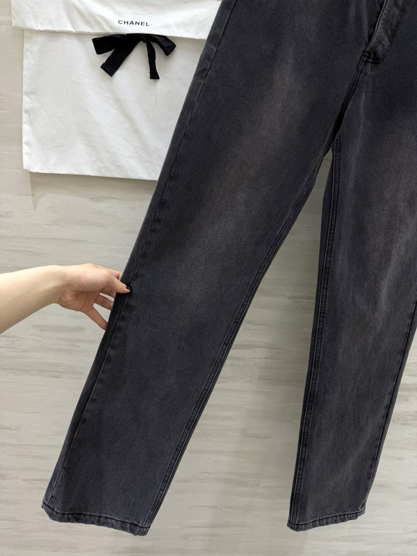 샤넬 클래식 스쿨백 버클 데님 팬츠 001-183155