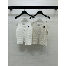 샤넬 봄여름 오픈워크 니트 자수 조끼 001-183164