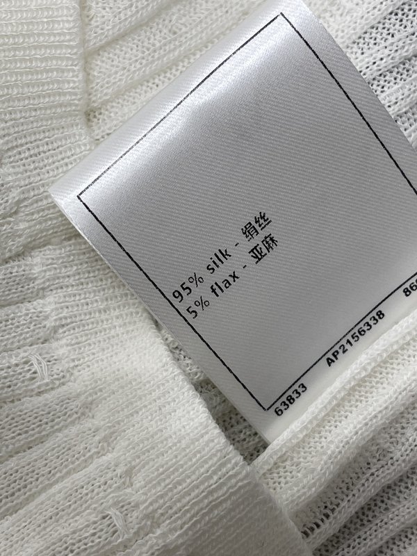 샤넬 칼라 니트 반팔 티셔츠 001-183251