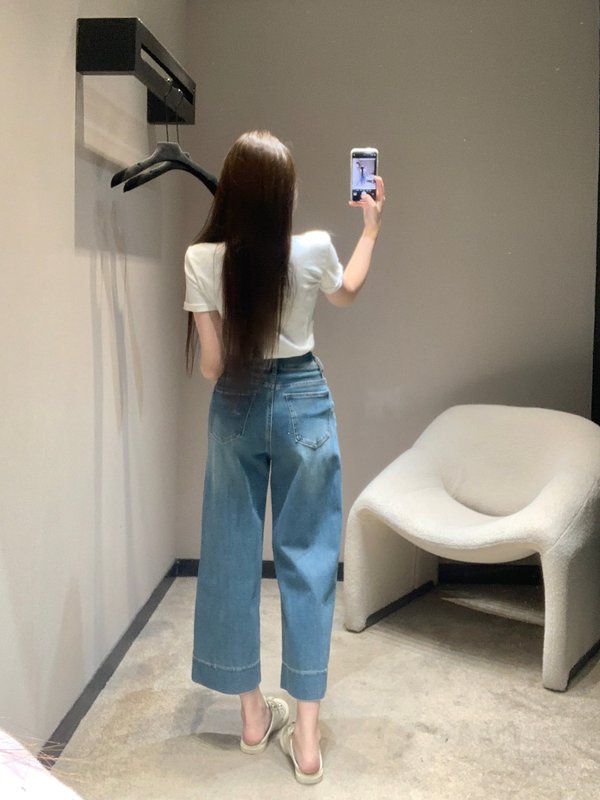 루이비통 메탈 플라워 체인 가방 데님 팬츠 001-183264