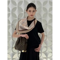 루이비통 스카프 프린트 면 드레스 001-183285