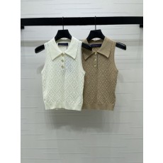 루이비통 레터링 칼라 니트 조끼 001-183291