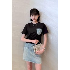 루이비통 스팽글 포켓 체인 반팔 티셔츠 001-183315