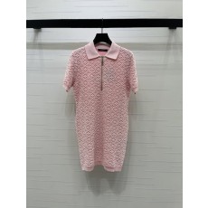 루이비통 클로버 아가일 니트 원피스 001-183332