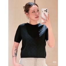 루이비통 봄여름 자카드 반팔 티셔츠 001-183338