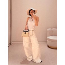 루이비통 모노그램 자수 데님 롱팬츠 001-183346