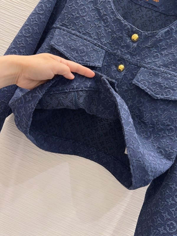 루이비통 여성 스탠다드 핏 데님 자켓 001-183351