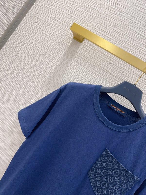 루이비통 여성 심플 반팔 티셔츠 001-183354