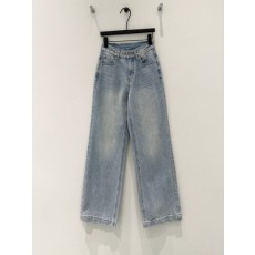 샤넬풍 다이아몬드 장식 스트레이트 진 001-183366