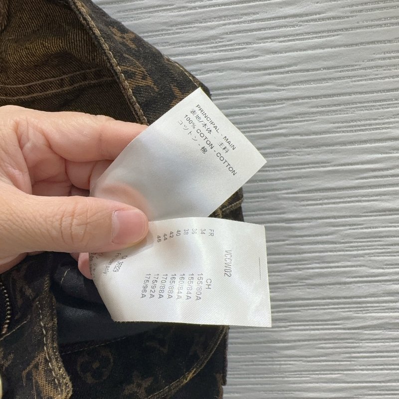 루이비통 뉴 레이저 프린트 데님 쇼츠 001-183376